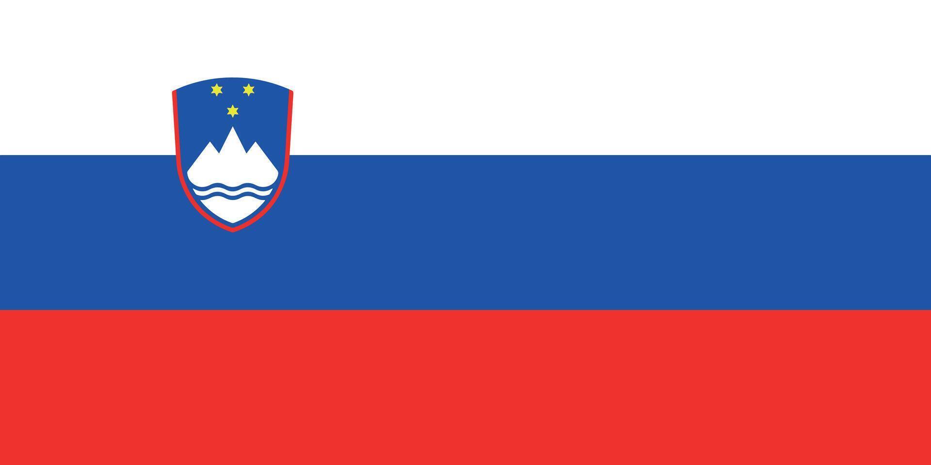 The flag of Slovenia vector