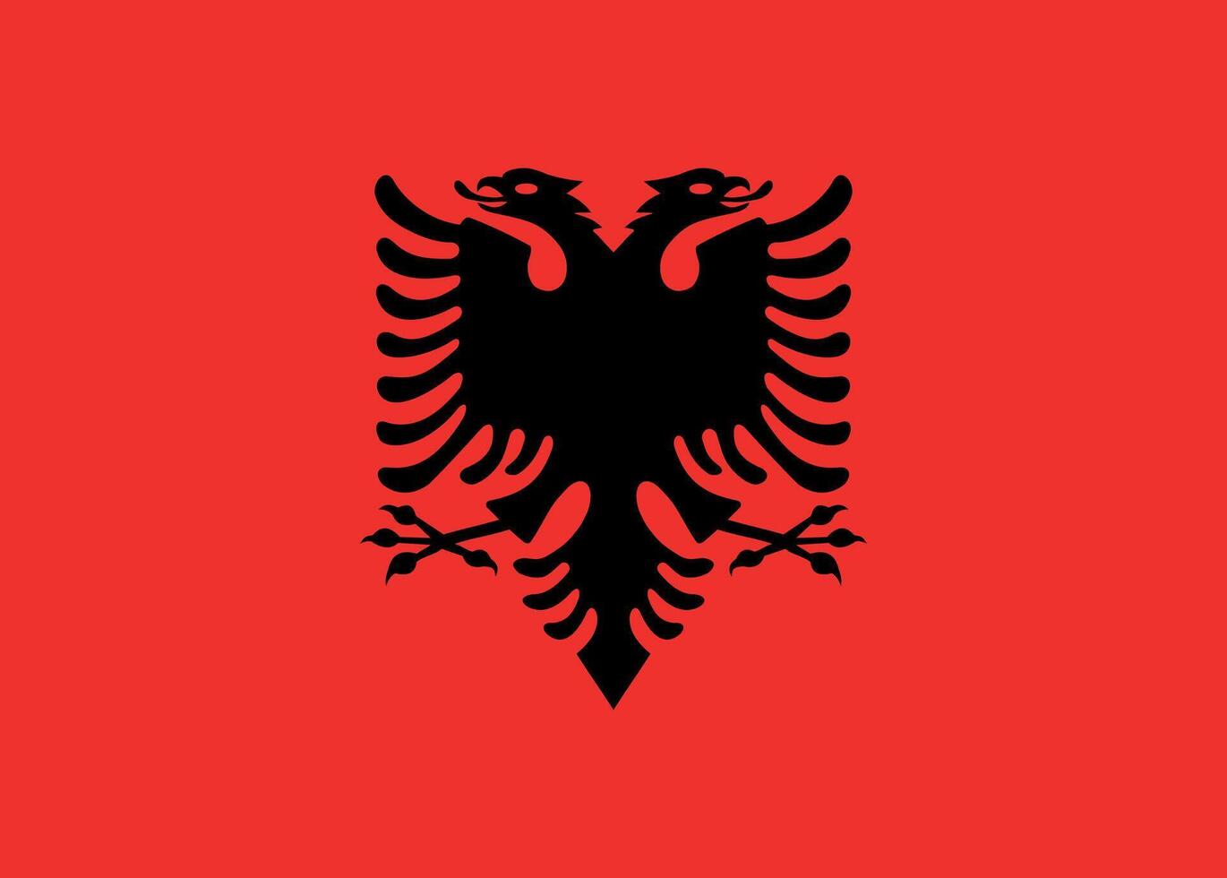 The flag of Albania vector