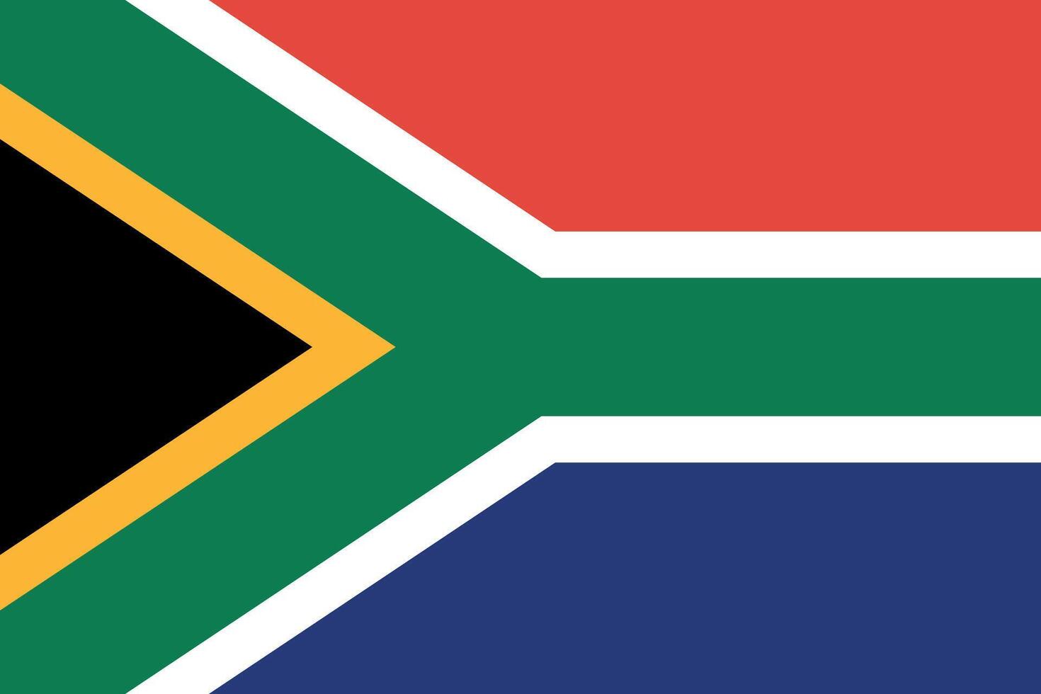 The flag of South Africa vector