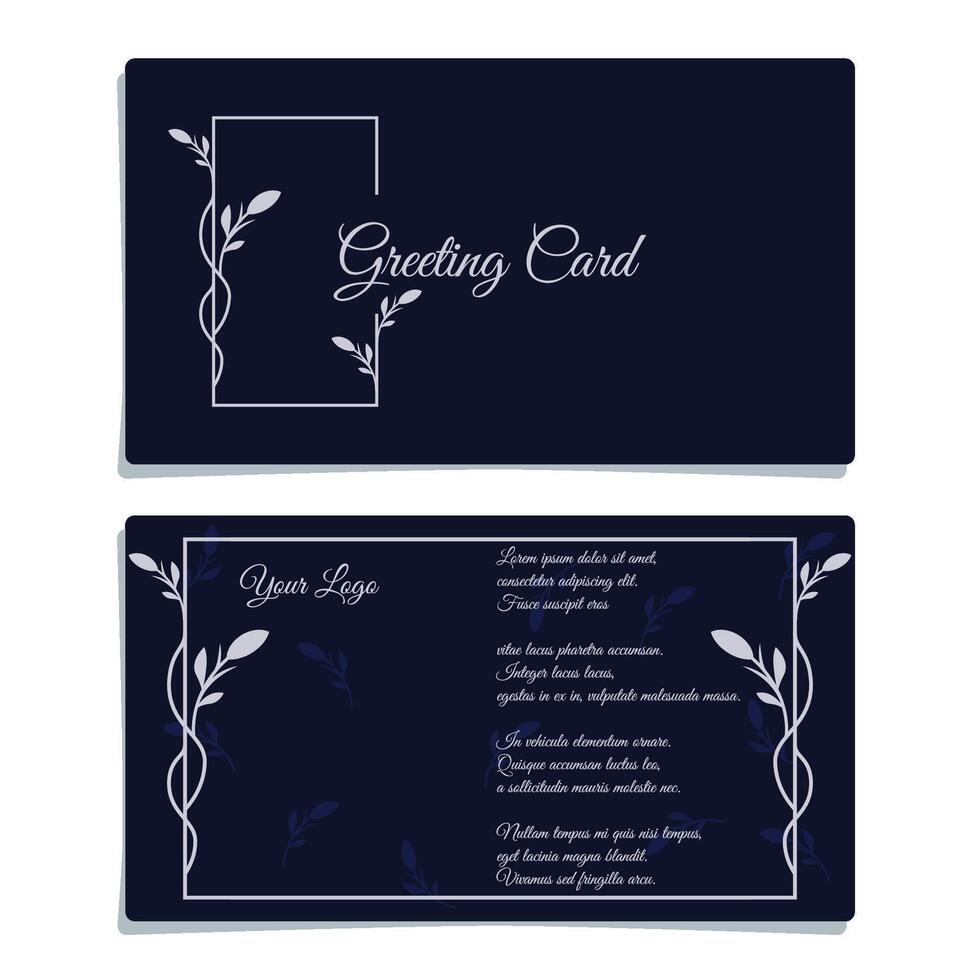 dark themes of greeting card design vector