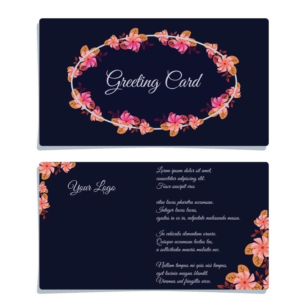 greeting card design with rustic feel vector