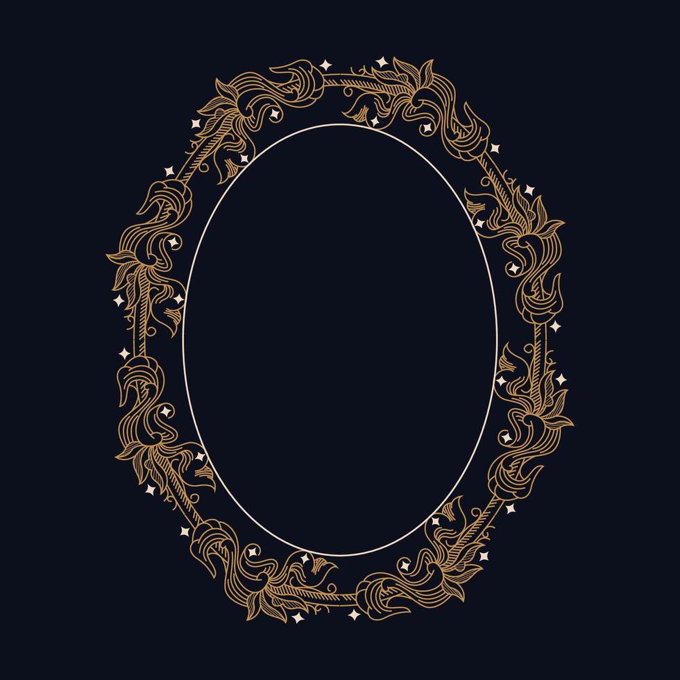 ELEGANT AND LUXURY VINTAGE FRAME vector