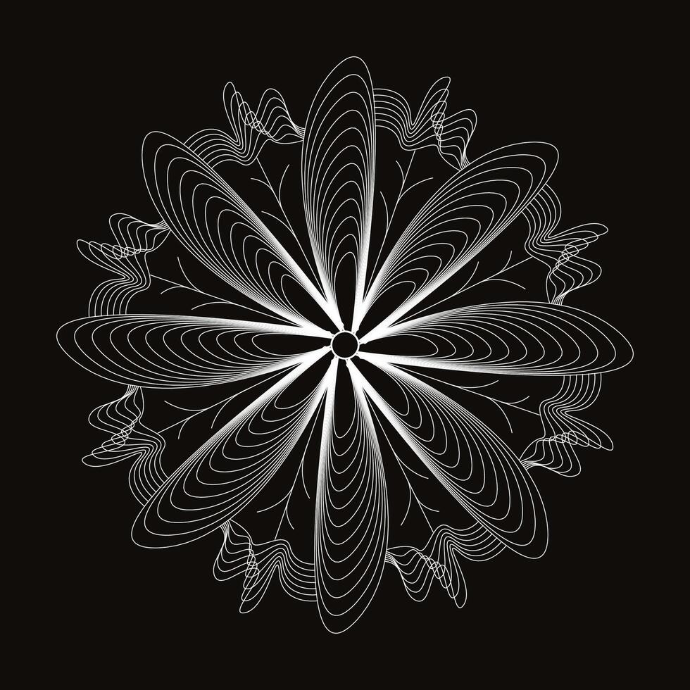 abstract art of wireframe vector