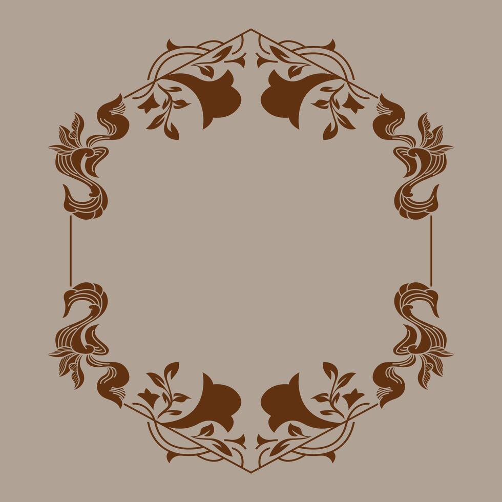 ABSTRACT AND VINTAGE FRAME OR BORDER vector