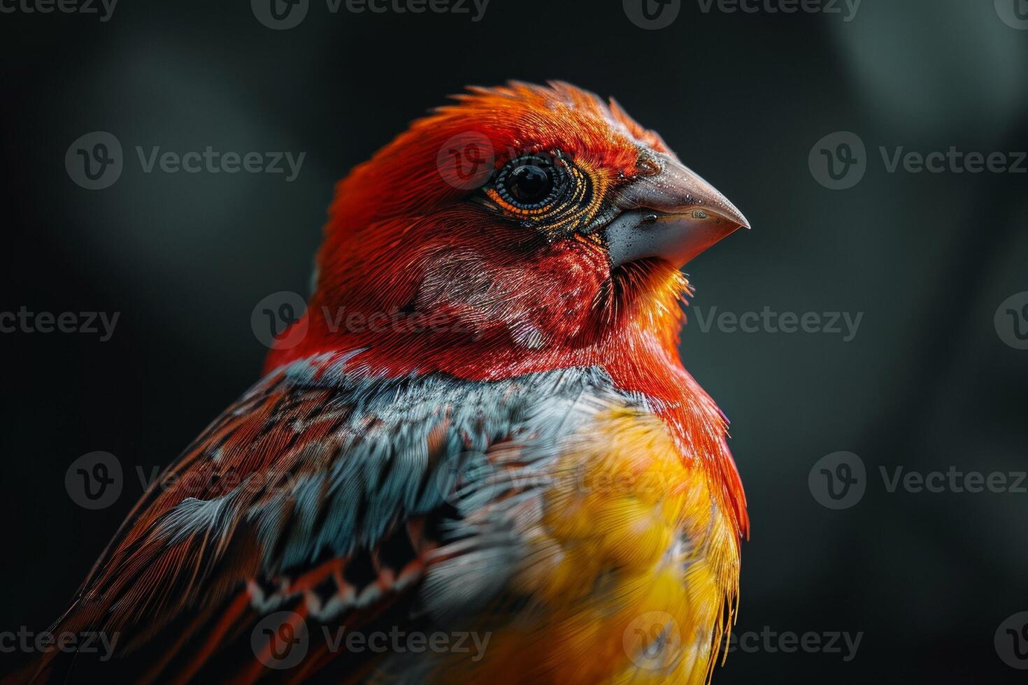 Finch bird in the natural habitat photo