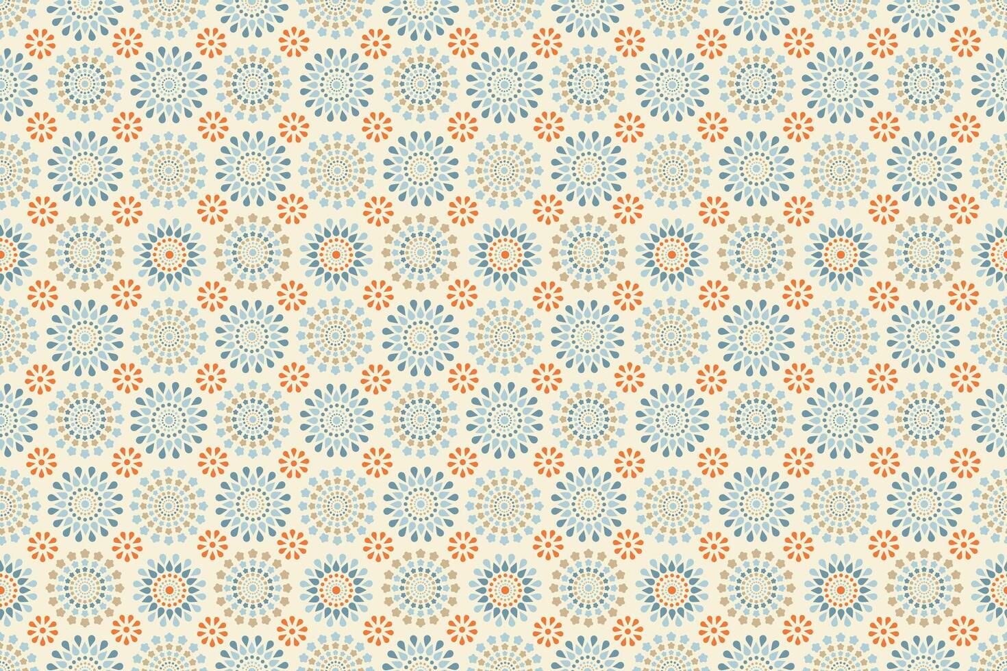 Geometric circles shape seamless repeat pattern vector