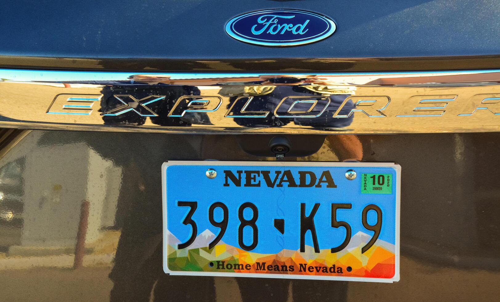 USA, ARIZONA- NOVEMBER 18, 2019 license plate state of Nevada USA photo
