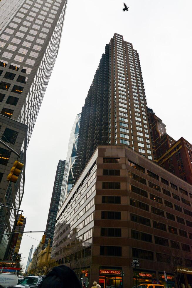 stone jungle, on the streets of Manhattan among the skyscrapers in New York, Manhattan USA photo