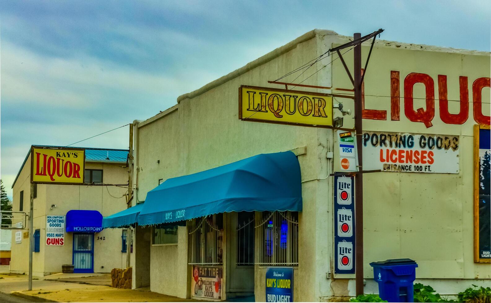 COLORADO, USA - MAY 06, 2018 - Old liquor store building in a small town in Colorado, US photo