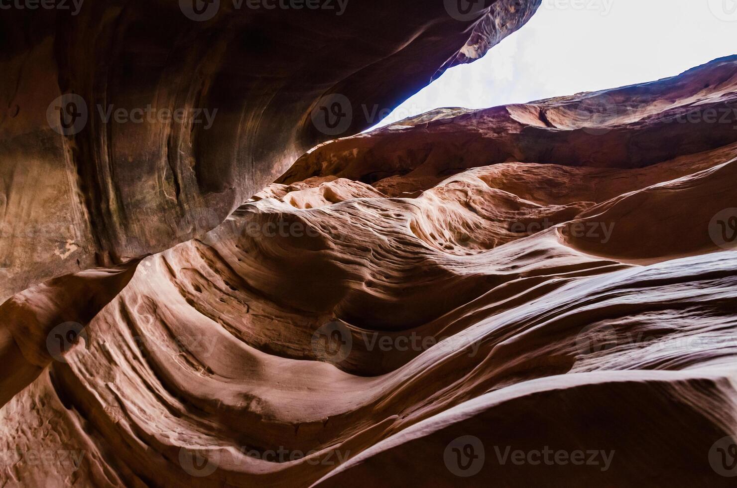 Eroded by water and wind cliffs in the canyon. Little Wild Horse Canyon. San Rafael Swell, Utah photo