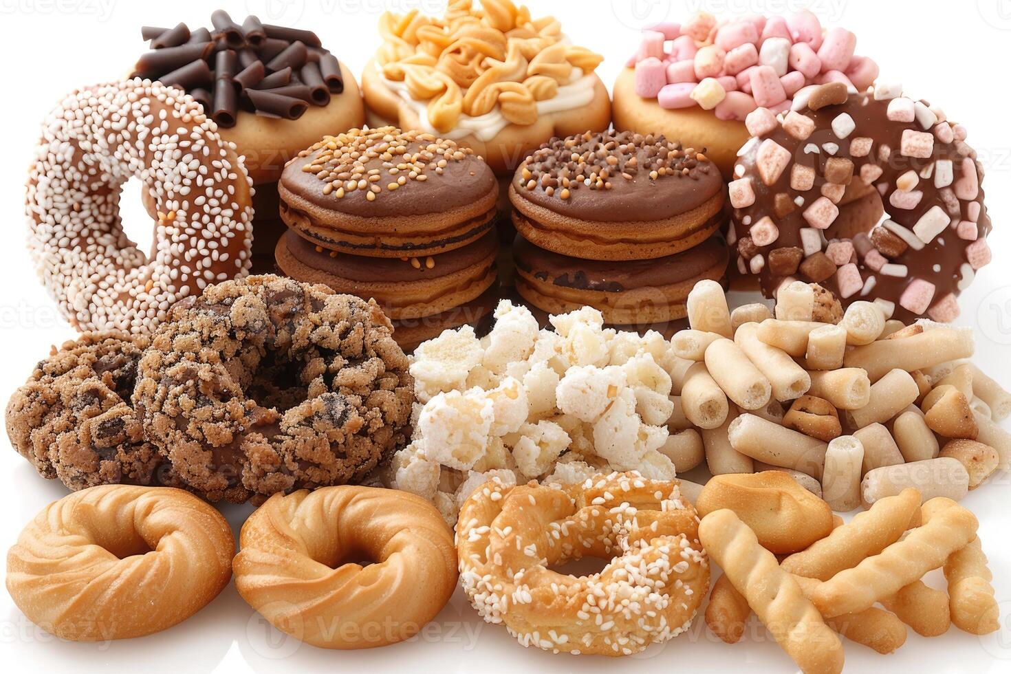 A Variety of Sweet and Savory Baked Goods photo