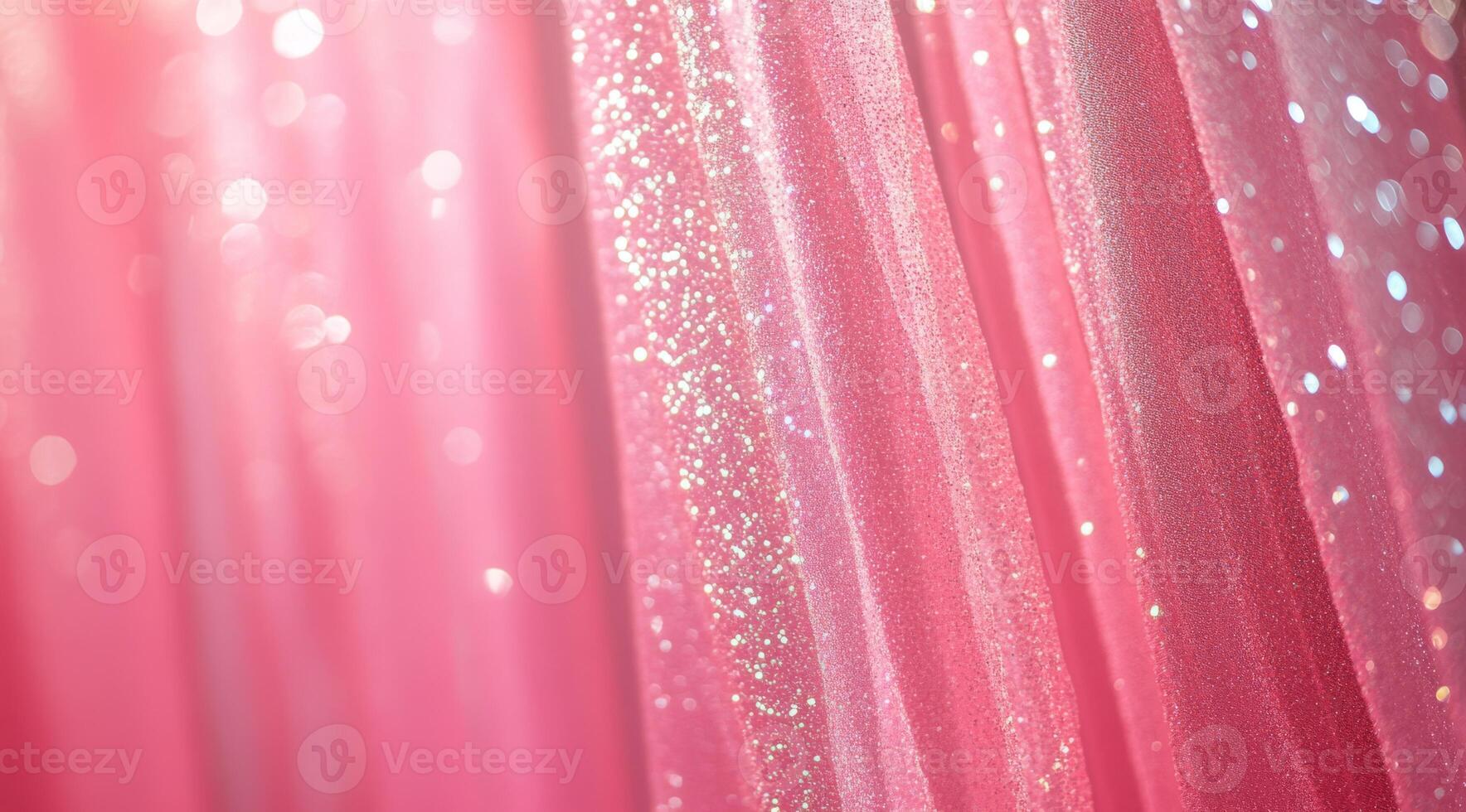 Here is a stunning closeup shot featuring sparkling pink tulle fabric, ideal for fashion and design inspiration photo