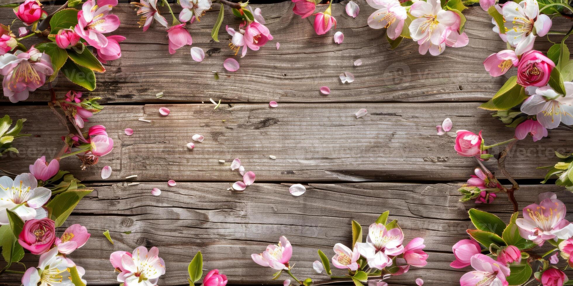 This is a breathtaking floral arrangement set against a charming rustic wooden backdrop. Its perfect for invitations, greeting cards, or any naturethemed designs you can think of photo