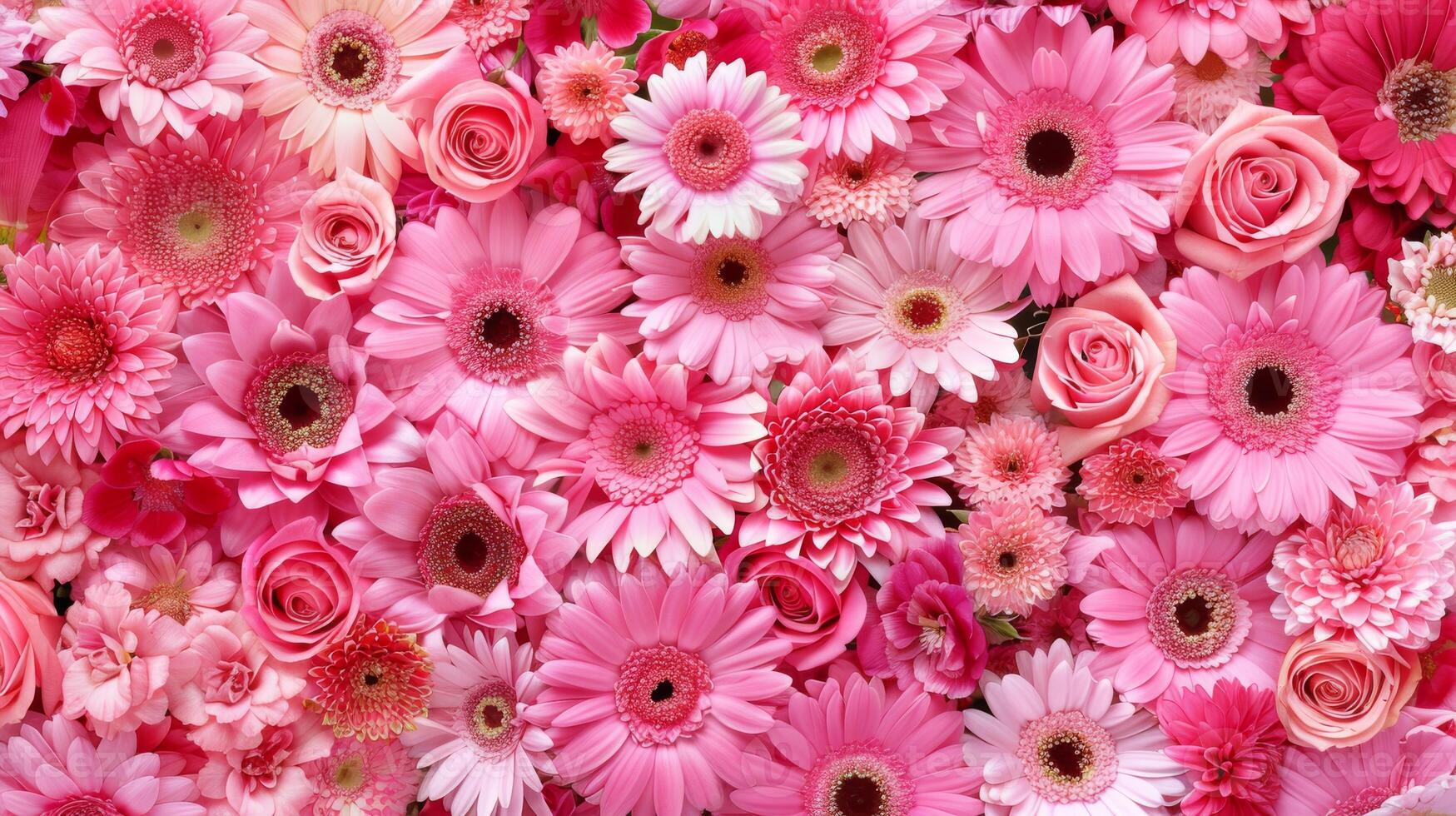 This is a stunning display of assorted pink flowers that is truly perfect for uplifting any kind of decor you have photo