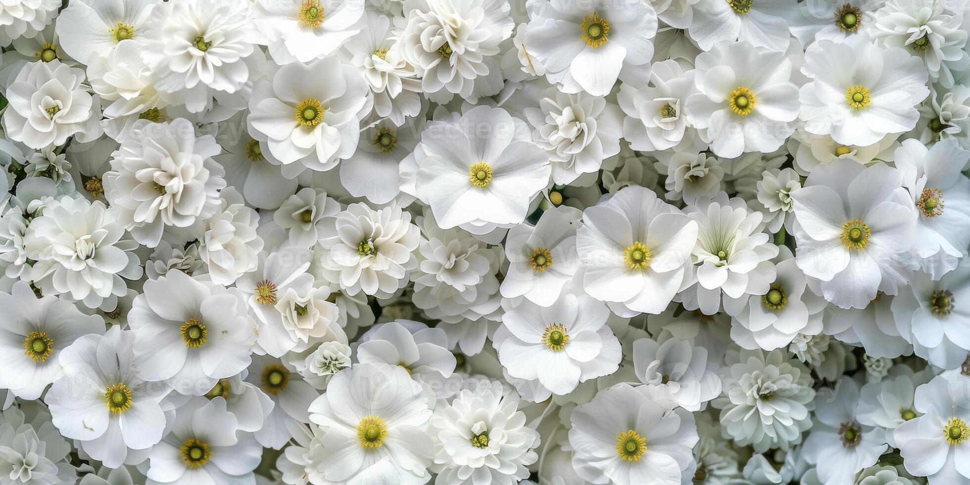 This stunning arrangement of white flowers is perfect for design projects, enhancing aesthetic appeal photo