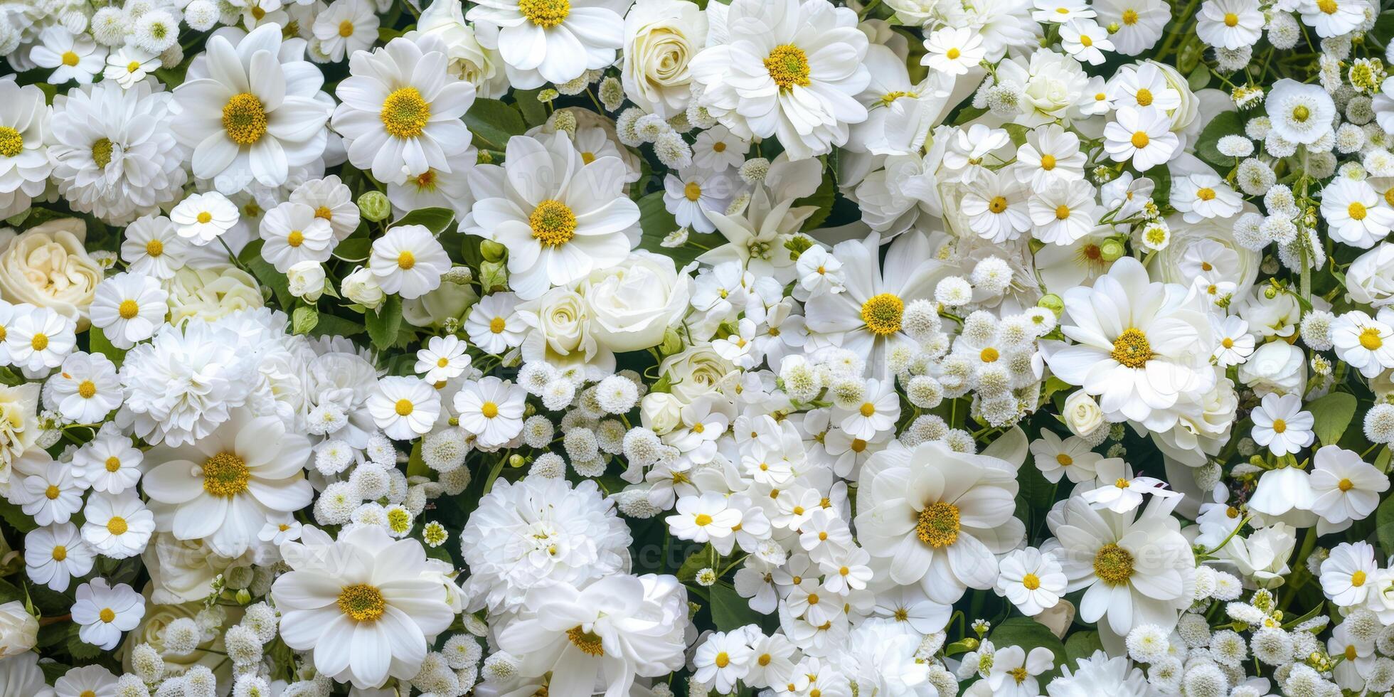 A stunning and breathtaking display of beautiful white flowers creating a serene and graceful atmosphere photo