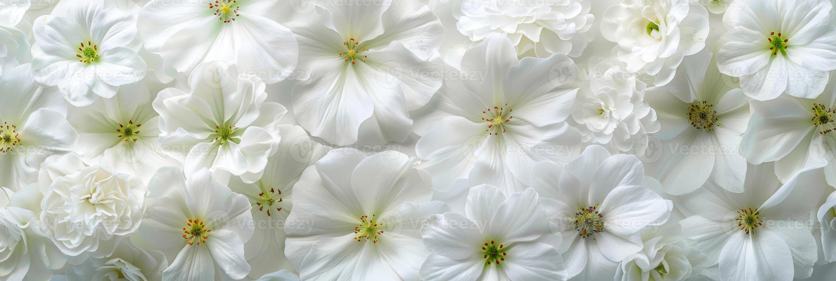 An elegant and beautiful arrangement of delicate white flowers that is perfect for various backgrounds and designs photo