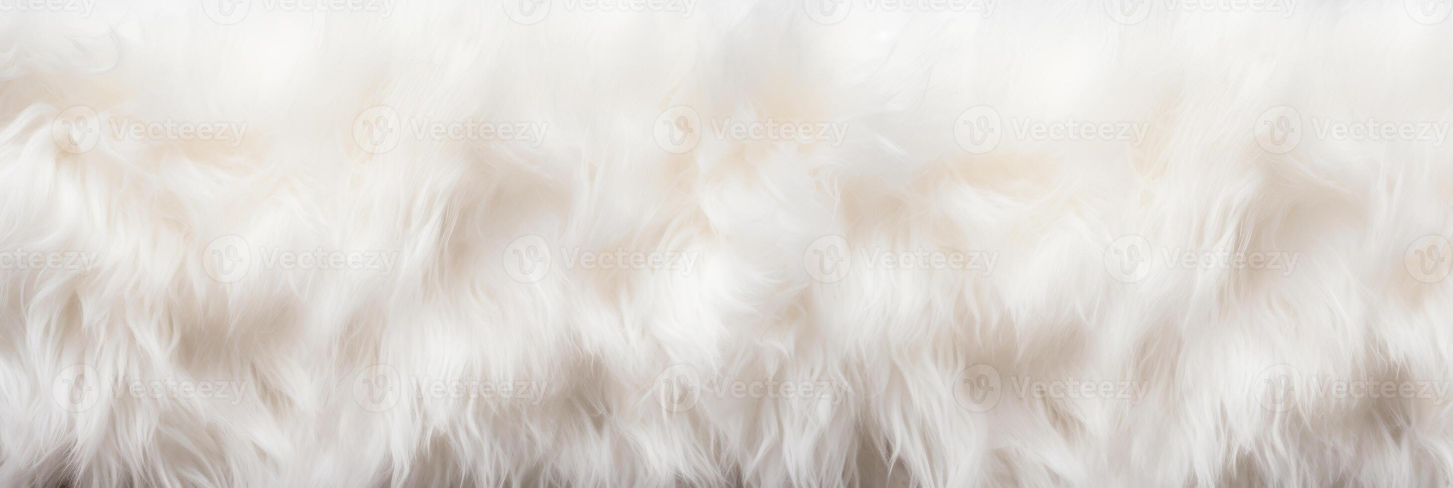 This plush, luxurious, and soft white fur texture is perfect for use in backgrounds and various design elements photo