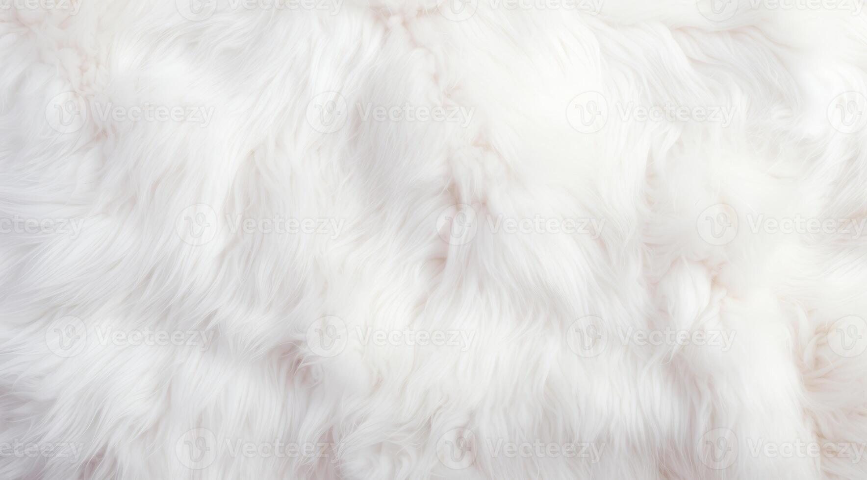 This beautiful and fluffy white faux fur texture is ideal for creating cozy decor and fashionable designs photo