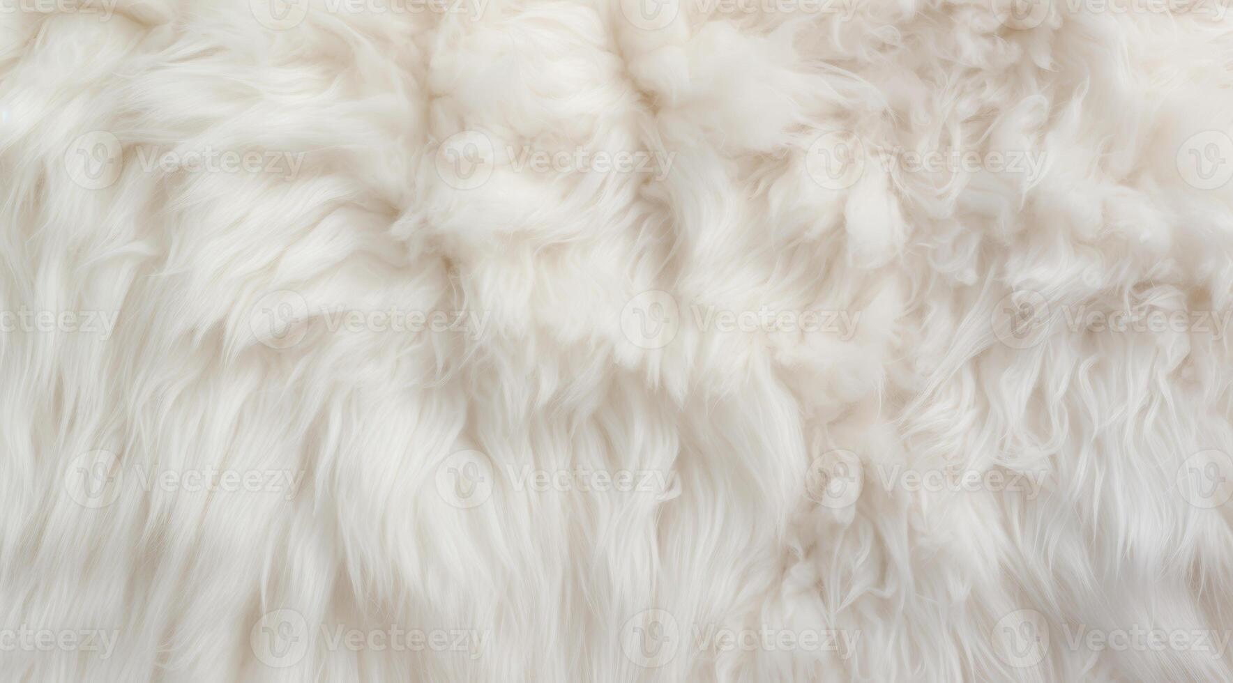 This fluffy white fur texture is perfect for creating warm, cozy, and stylish designs in any space or setting photo