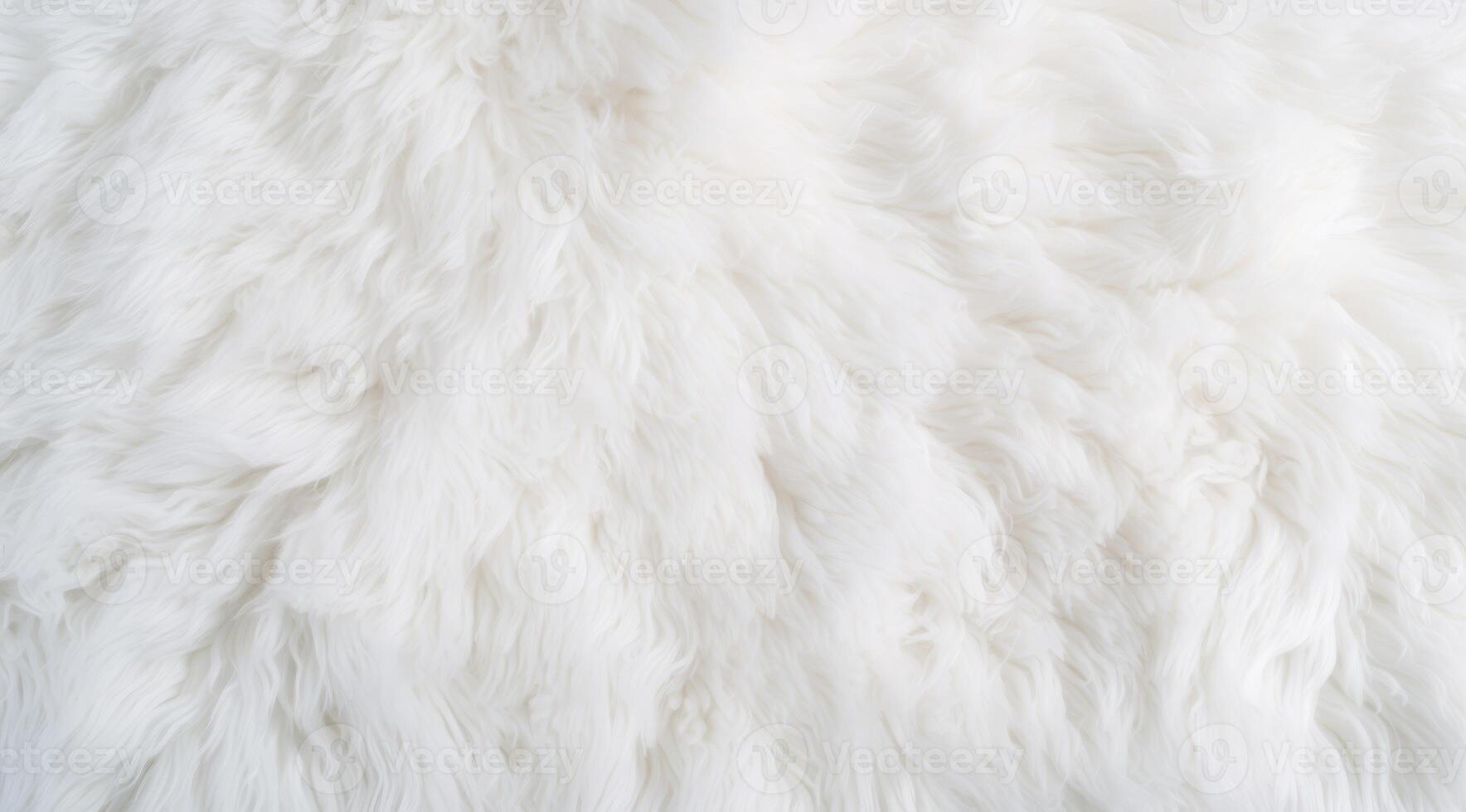 The luxurious texture of white fur is ideally suited for creating elegant backgrounds and stunning visual designs photo