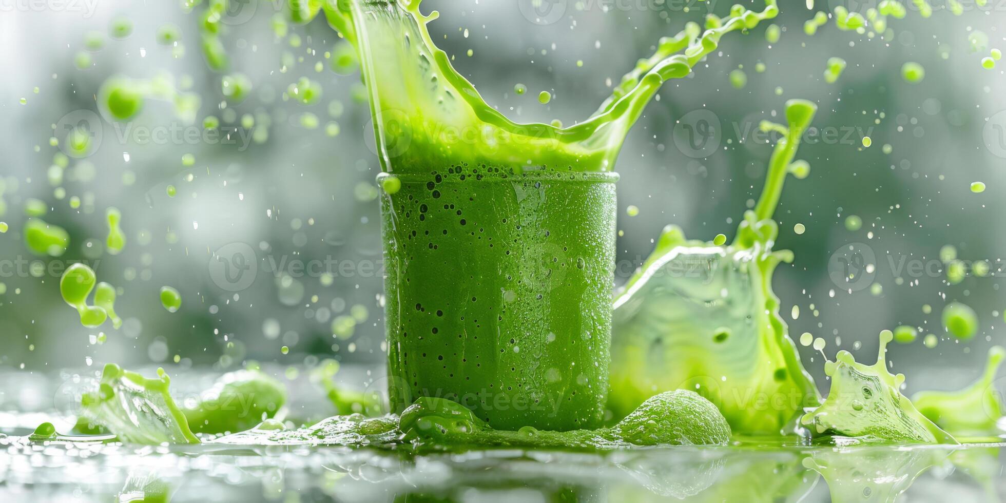 A vibrant green smoothie truly embodies the essence of freshness and vitality, showcasing a delicious and nutritious blend of healthy ingredients that thoughtfully nourish both the body and the mind photo