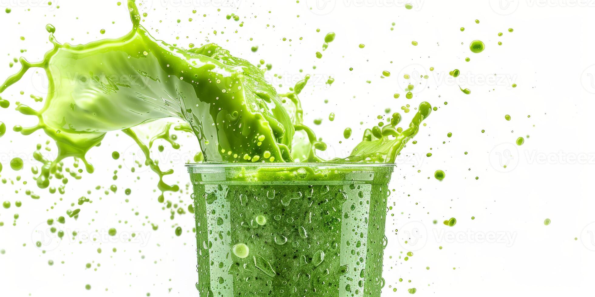 A vibrant green smoothie, packed with nutritious ingredients, boosts wellness and vitality, enriching your health while being a delightful part of your daily routine for optimal benefits photo