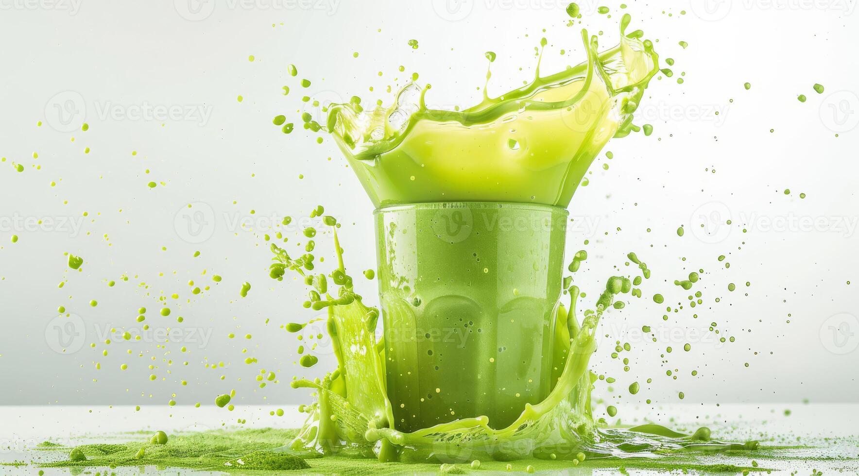 Enjoy the vibrant green smoothie, a true representation of freshness and vitality. Its ideal for healthconscious individuals looking for delicious nutrition and culinary inspiration photo
