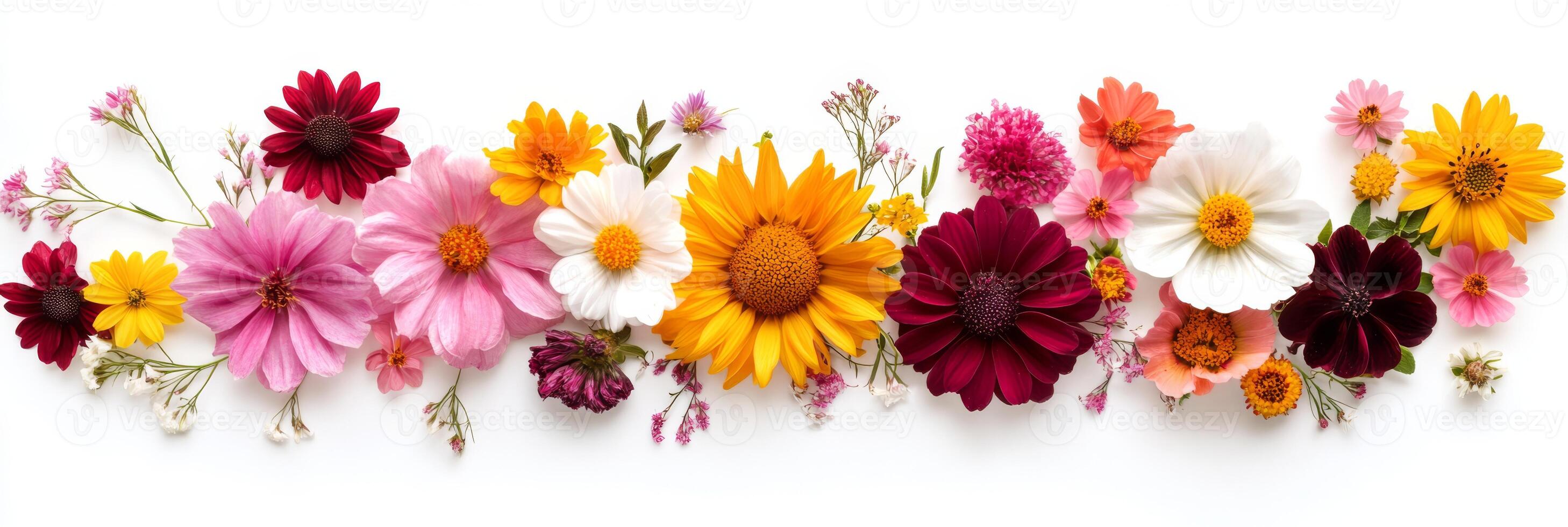 A stunning and vibrant array of colorful flowers that are absolutely perfect for springtime celebrations and decor photo