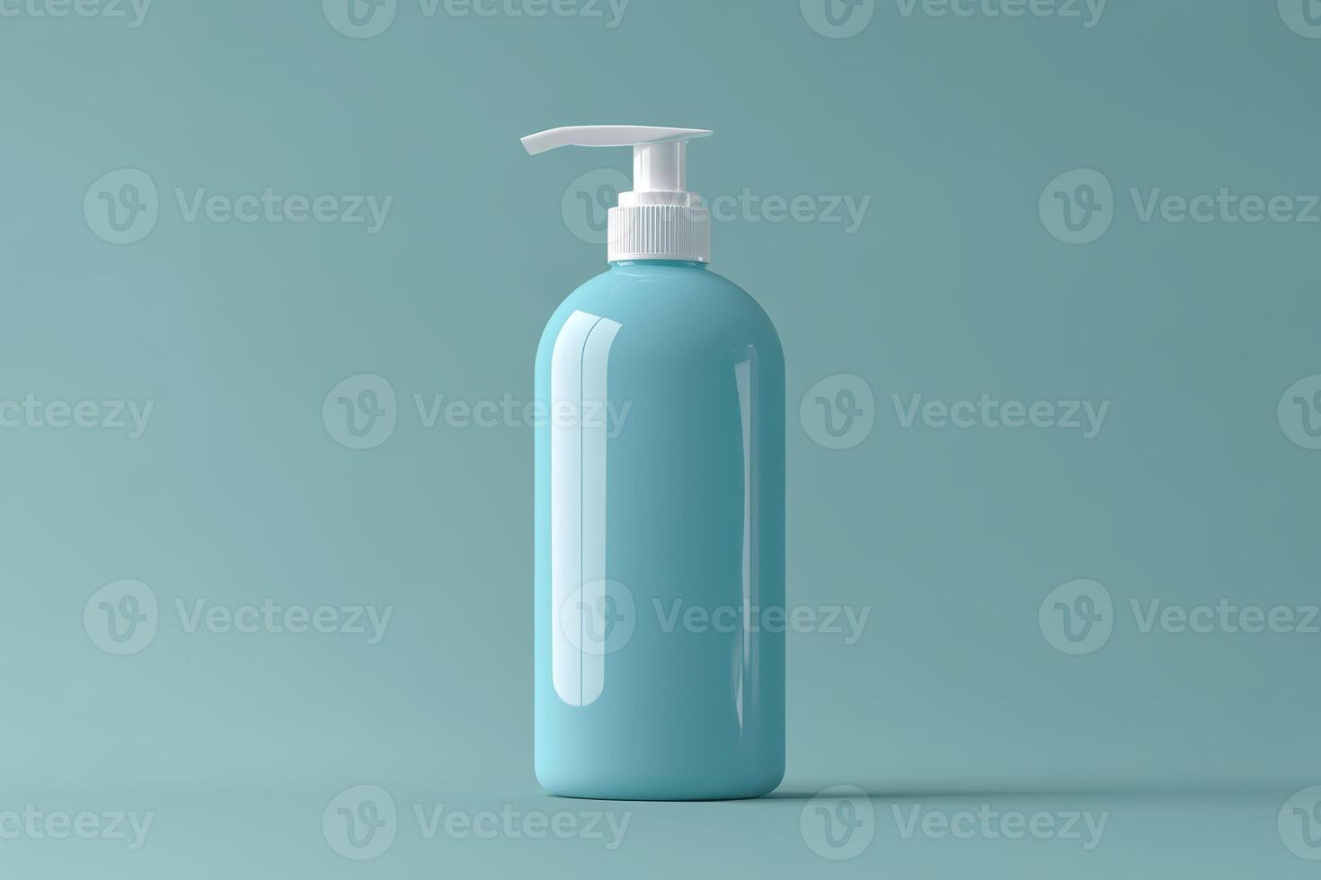 This stylish pump bottle mockup is ideal for showcasing a variety of products such as lotions, beverages, or other liquid items, all presented with a sleek and modern design that captures attention photo