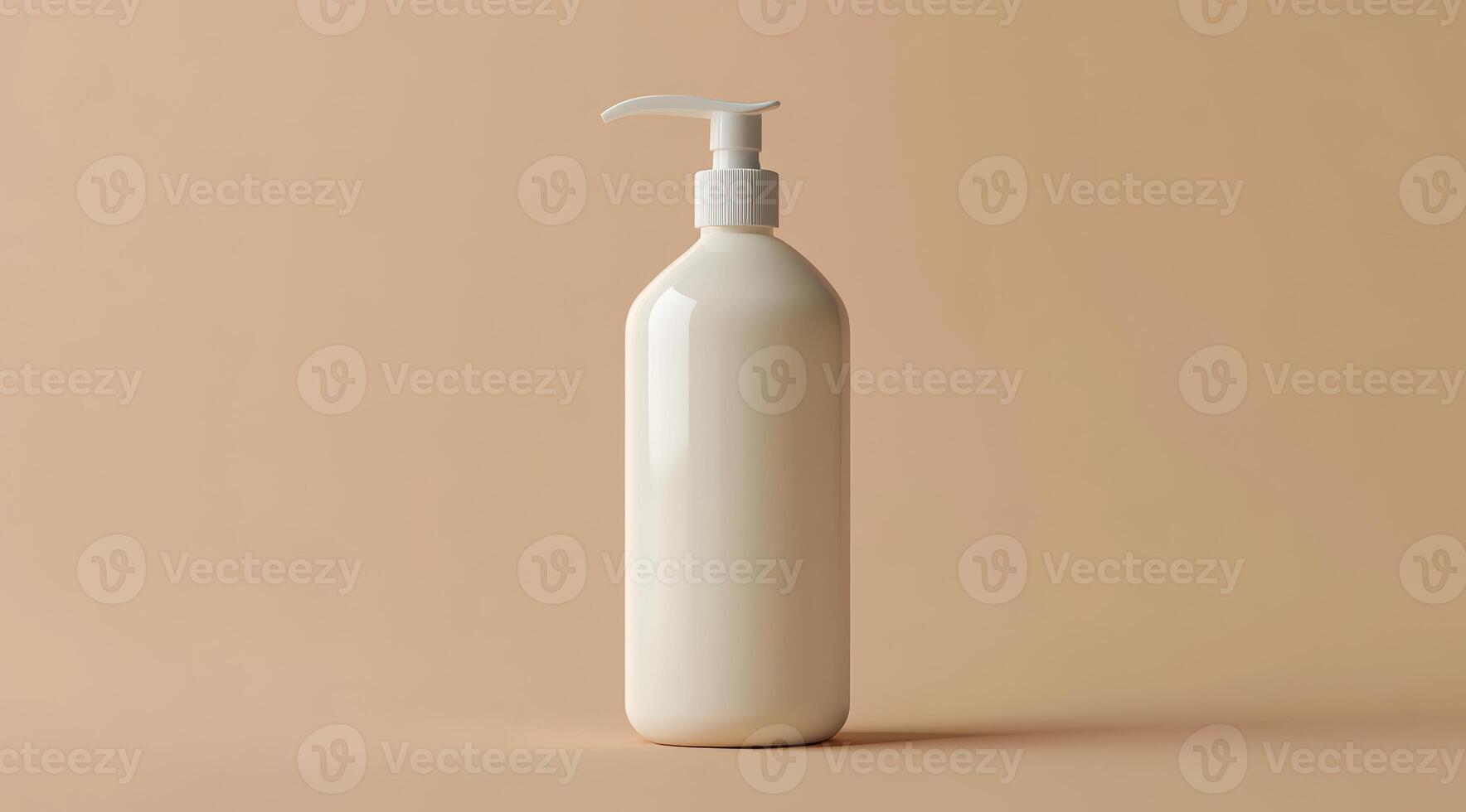 This stylish pump bottle mockup is perfect for showcasing lotions, beverages, and other liquids, ideal for branding presentations and design projects with a clear representation of your product photo