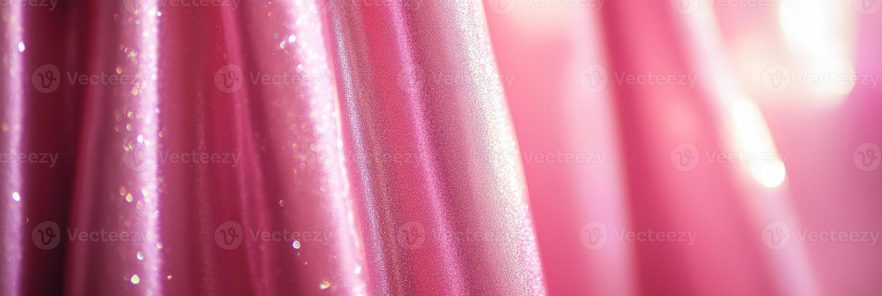 This elegant pink fabric has a shimmering texture, ideal for both fashion and interior design themes photo