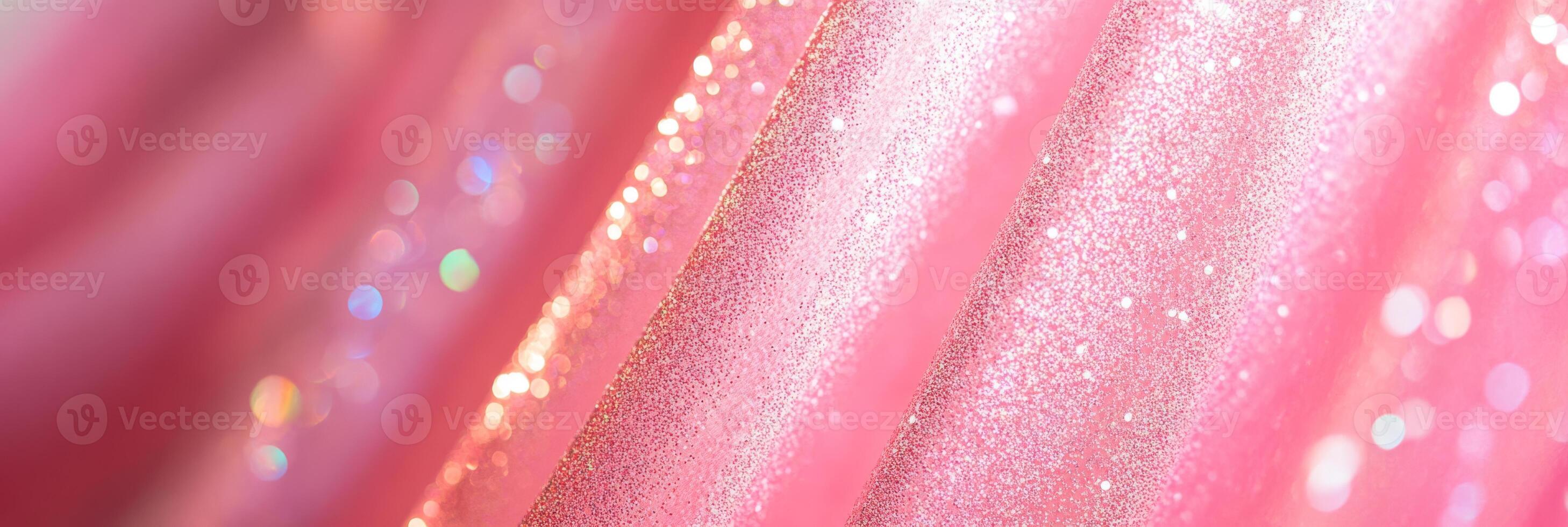 A breathtaking closeup view of shimmering pink textures that truly embody both elegance and vibrant beauty photo