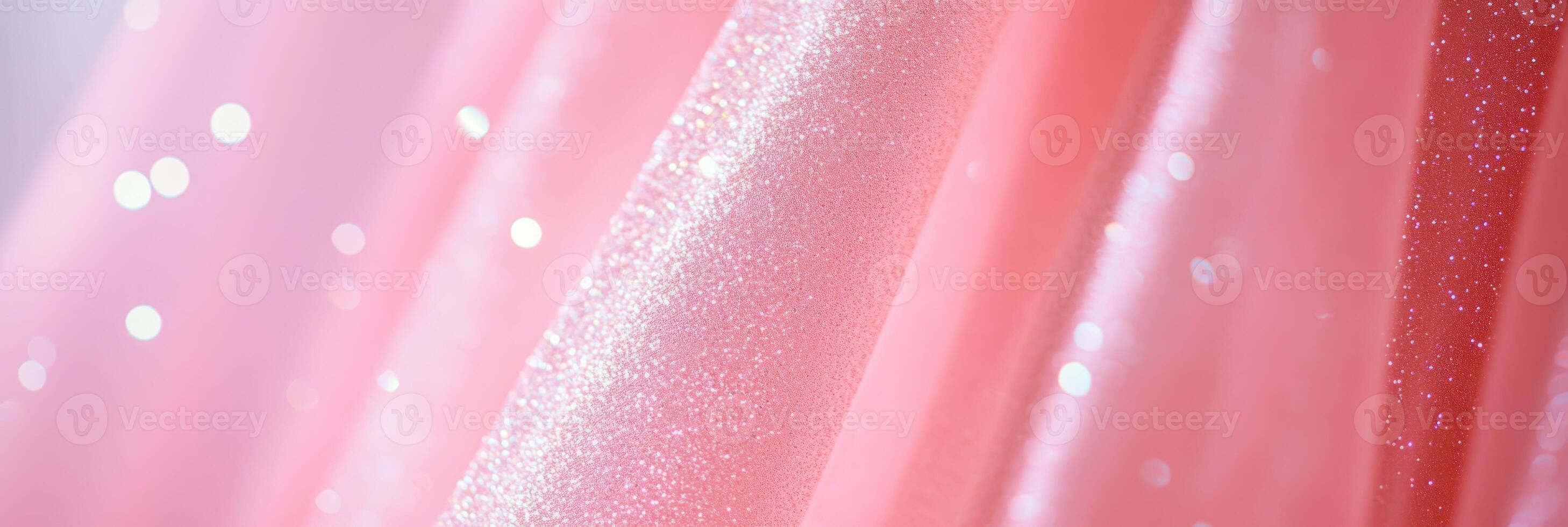 This beautiful pink fabric showcases glimmering details that make it perfect for various fashion or decor inspirations photo