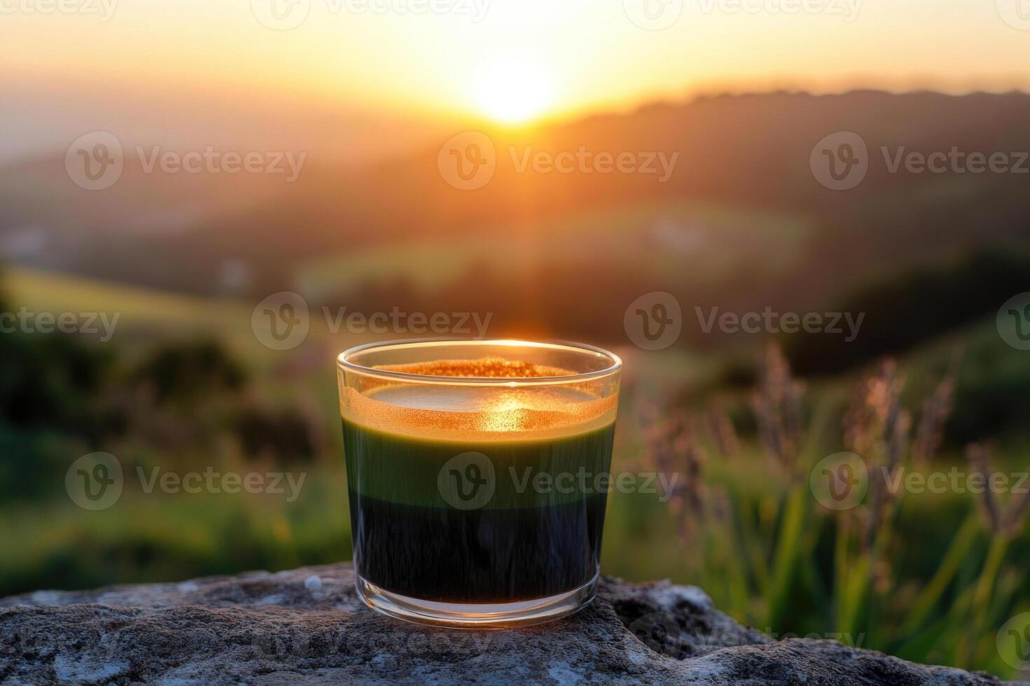 Espresso-Matcha Fusion Sunrise photo