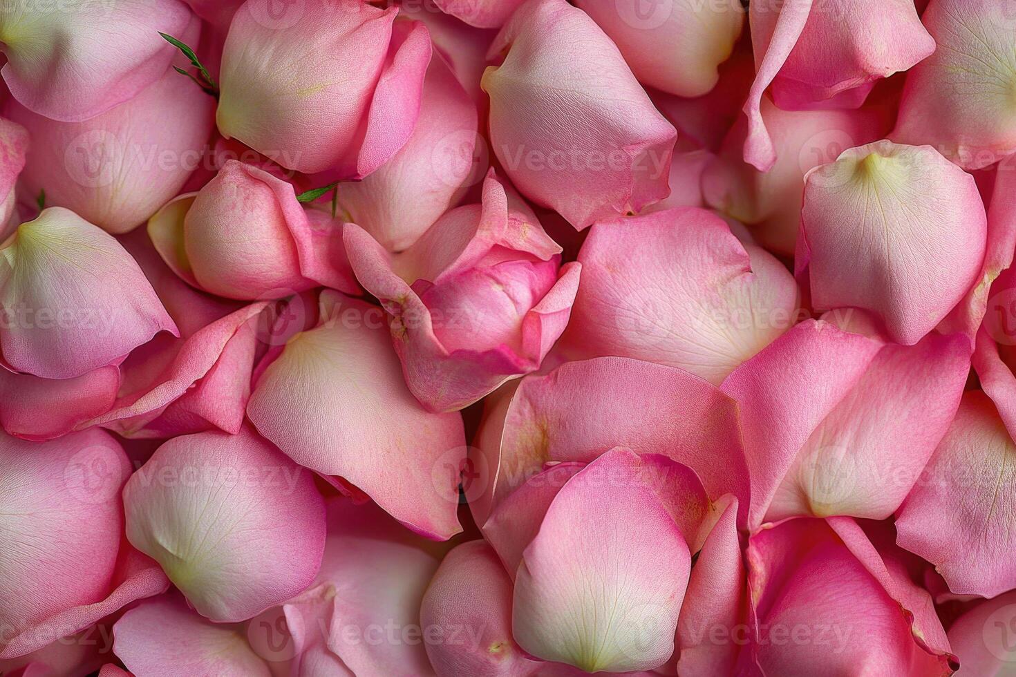 A delicate array of pink rose buds forms a soft, textured background. photo