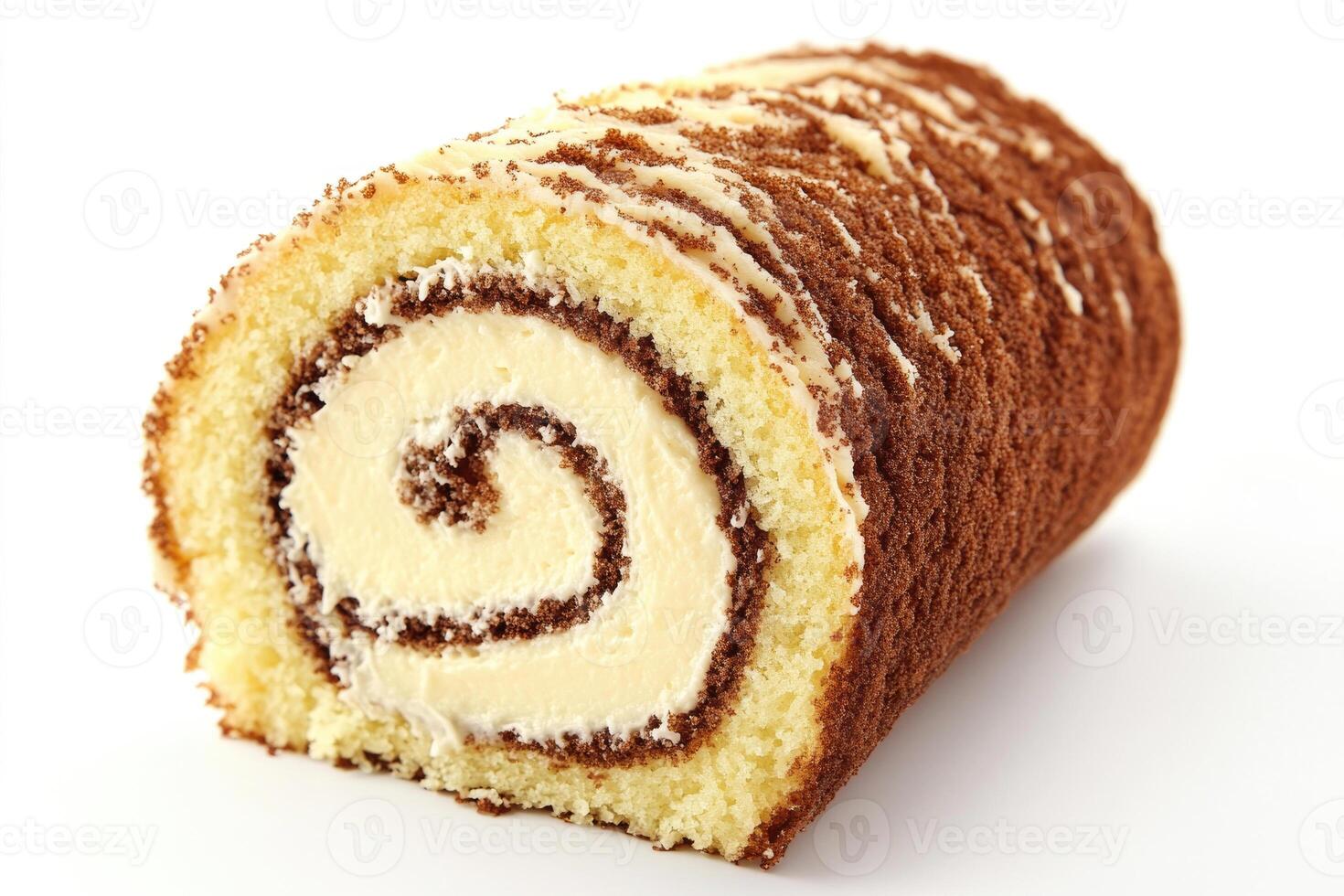 A cross-section of a Swiss roll. photo