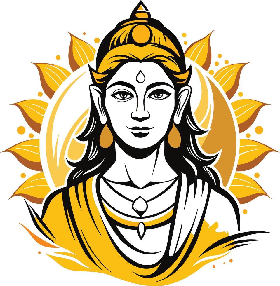 Sharad Purnima Aesthetics vector