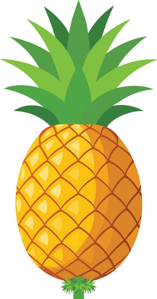 Realistic Rip pineapple vector