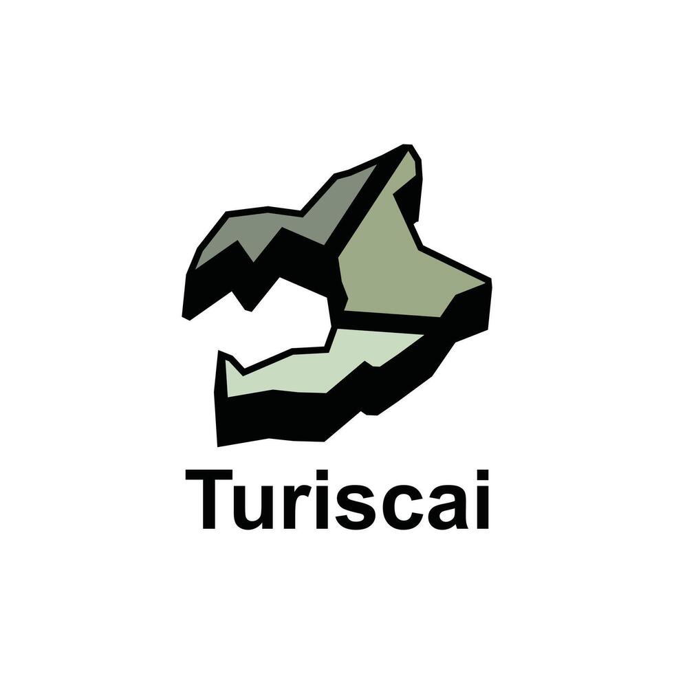 map of Turiscai, High detailed illustration Design Template, suitable for your company vector