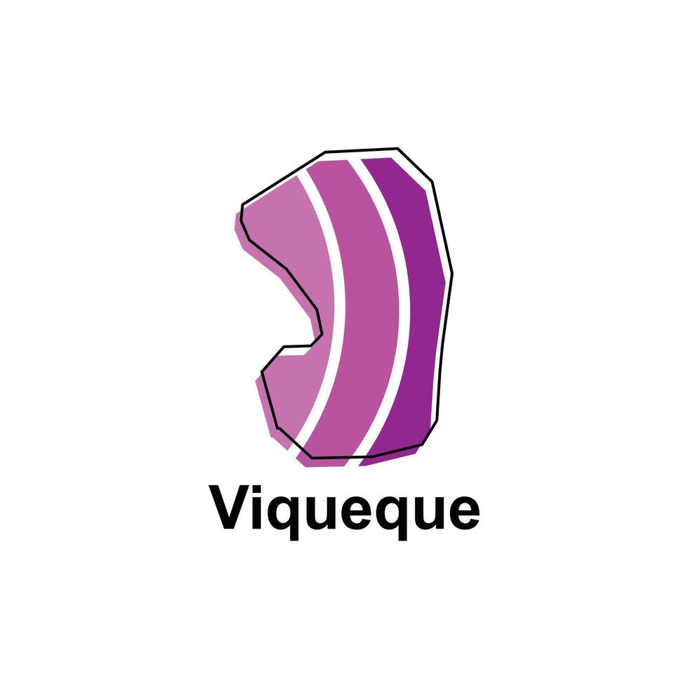 Viqueque map. map of the Timor Leste. Borders of for your infographic. design template vector