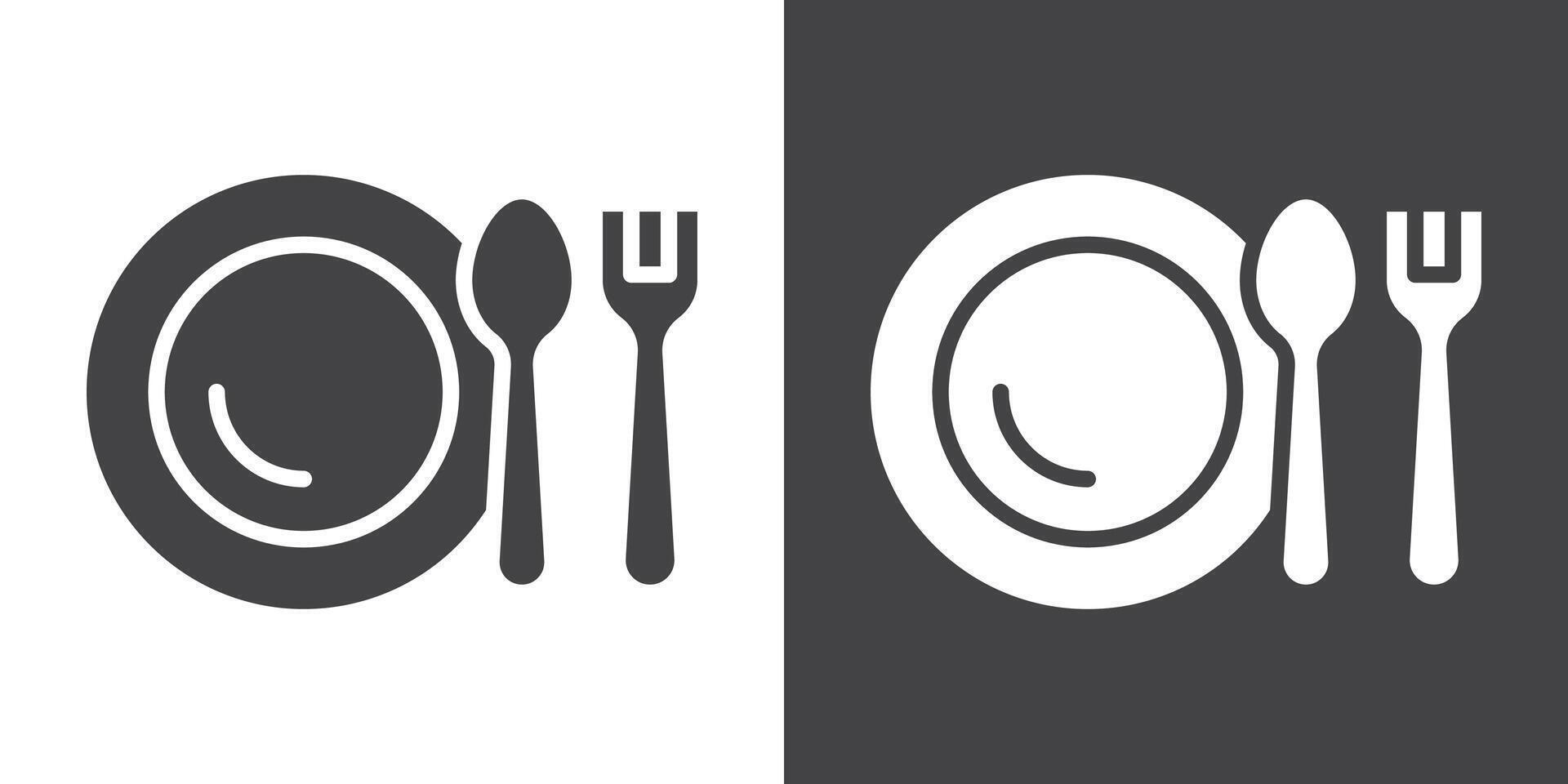 Canteen icon Thin line illustration set vector