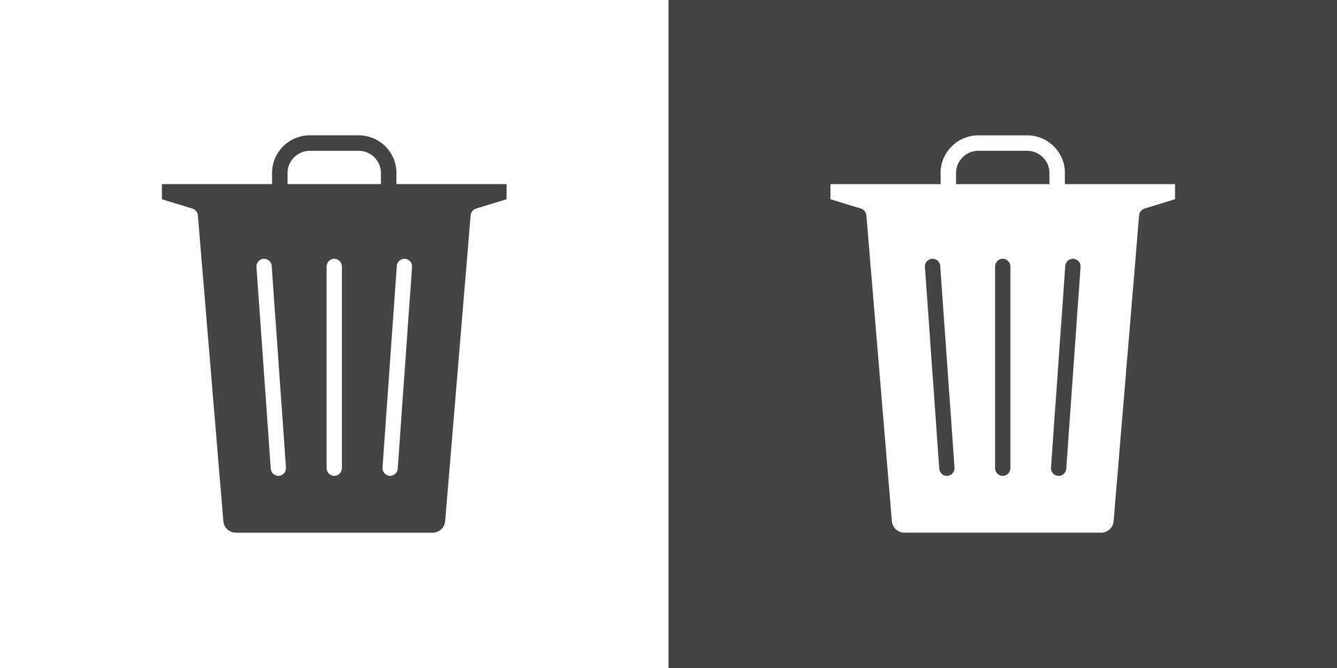 Delete icon Thin line illustration set vector