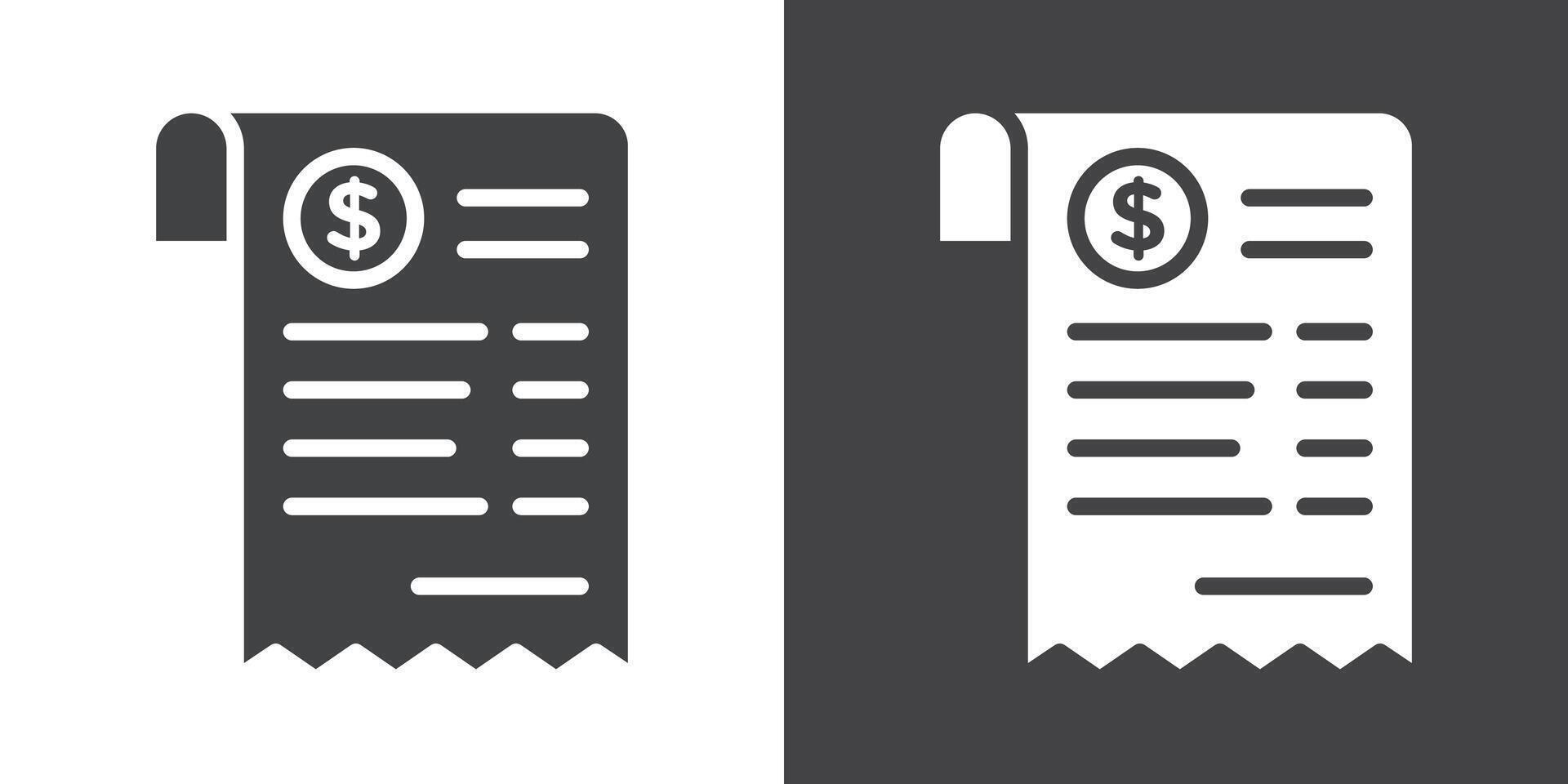 Billing icon Thin line illustration set vector