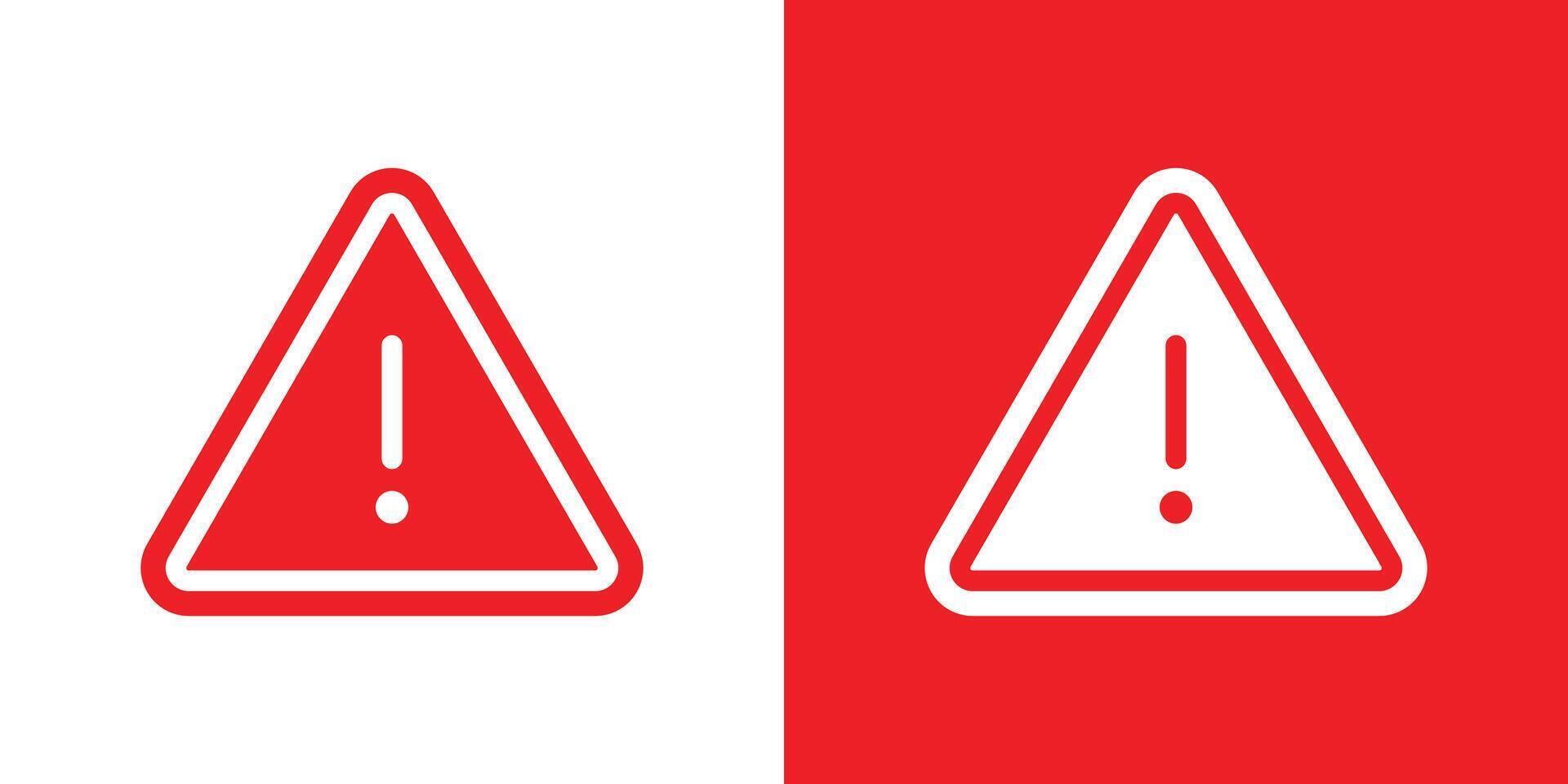 Attention icon Thin line illustration set vector