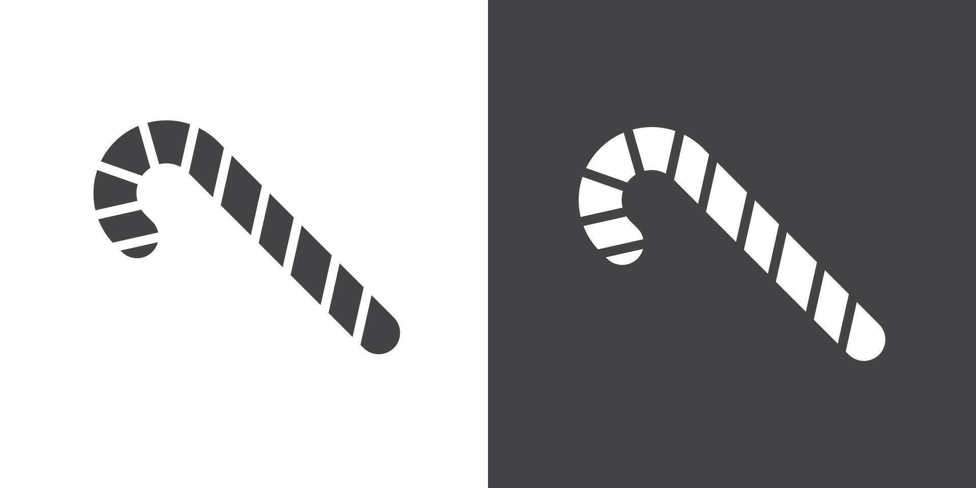 Candy Cane icon Thin line illustration set vector