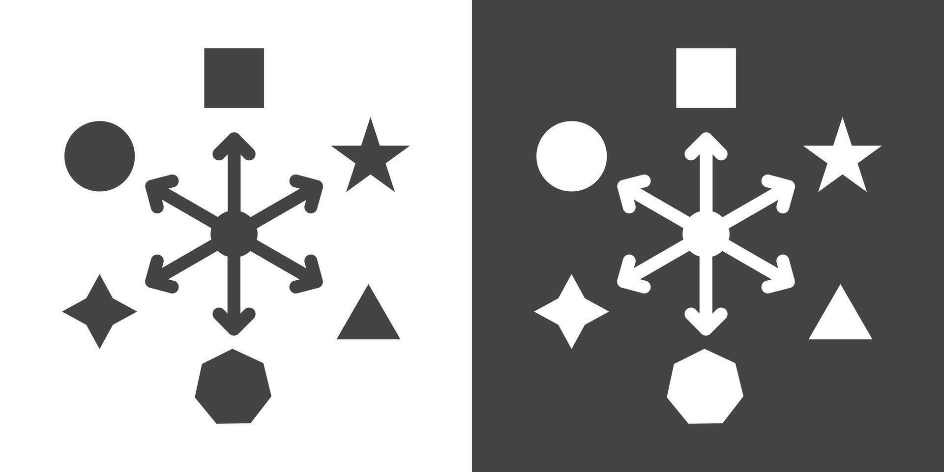Variety icon Thin line illustration set vector