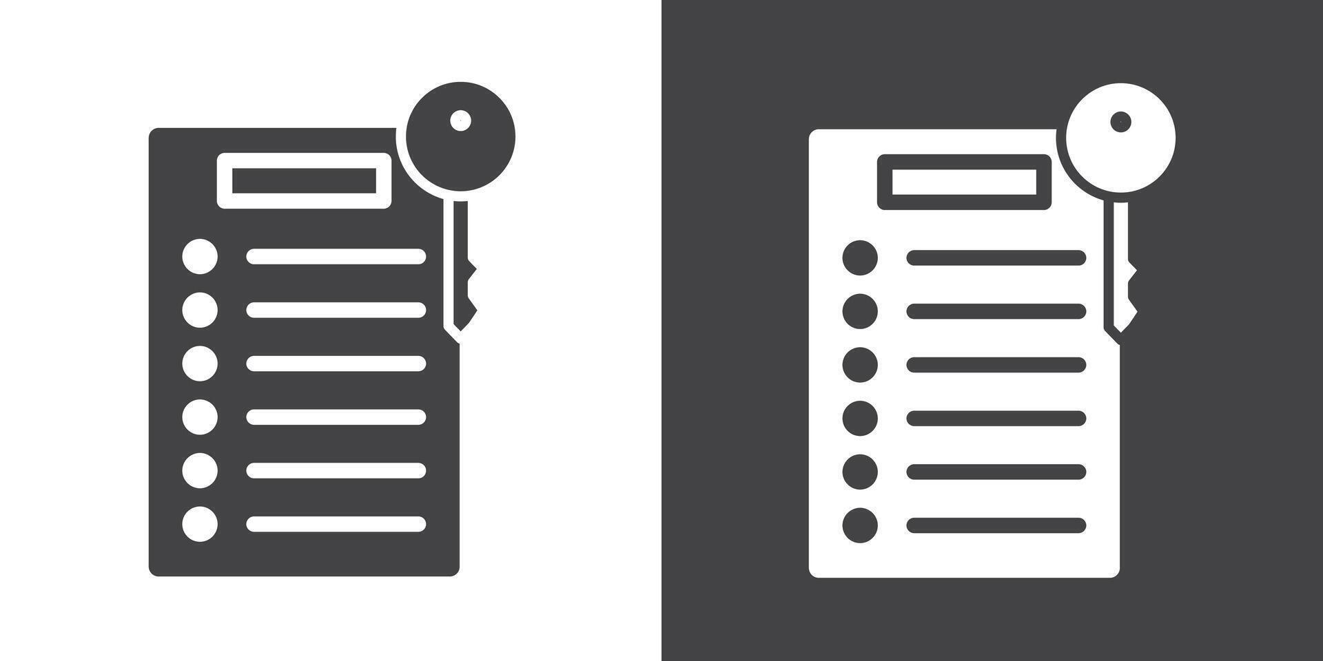 Key takeaway icon Thin line illustration set vector