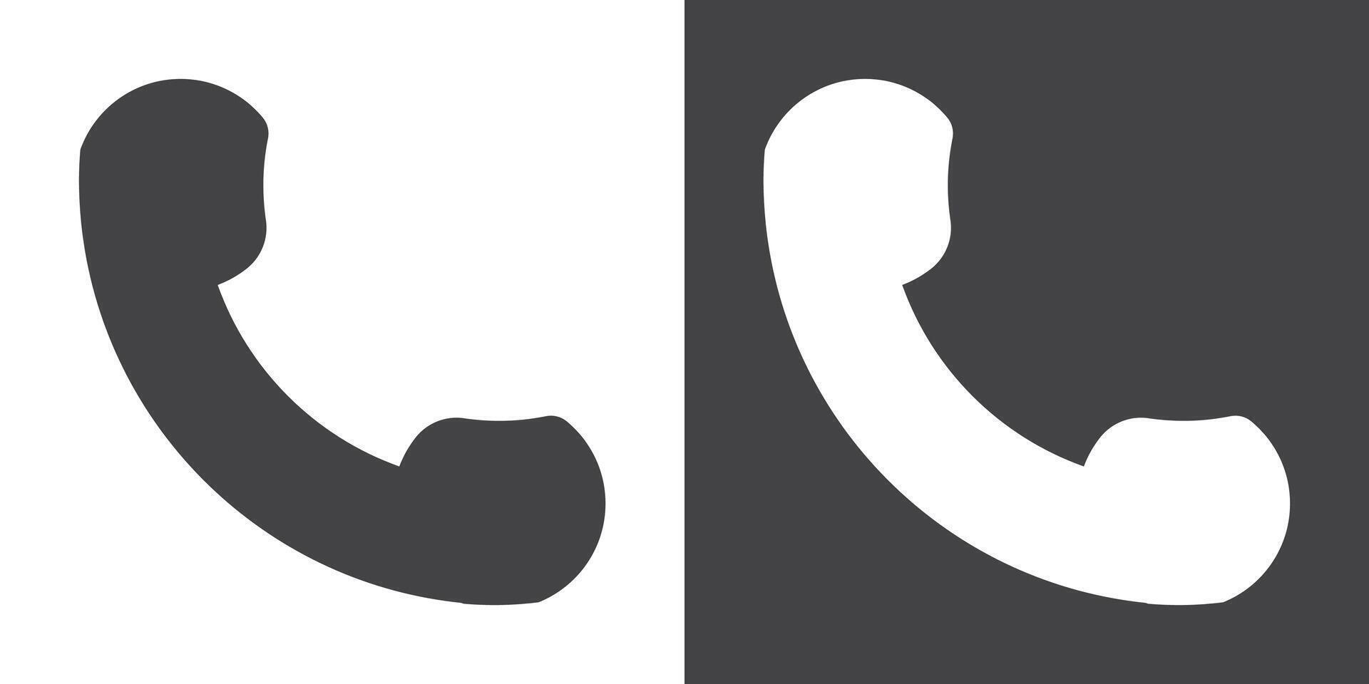 Telephone icon Thin line illustration set vector