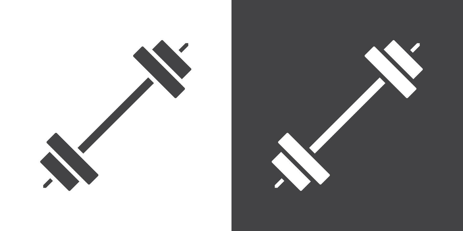 barbell icon Thin line illustration set vector